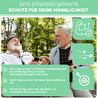 Prosta Plus Komplex - 180 Prostata Kapseln hochdosiert - einzigartige Formel aus Kürbiskern-, Sägepalmen-, Brennnesselwurzelextrakt mit Zink, Vitamin E & Selen - geprüfte Prostata Komplex Kapseln Nature spring®